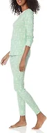Amazon Essentials Women's Snug-Fit Cotton Sleepwear Pajama Set (Available in Plus Size), Mint Green, Forest Animals, X-Small
