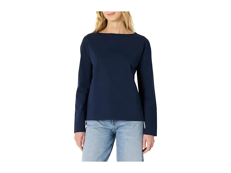 Amazon Essentials Women 100% Cotton Boatneck Top