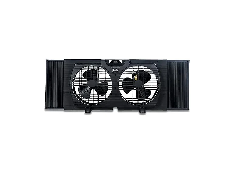BLACK+DECKER BFW9MB 9 in. Twin Window Fan - Black