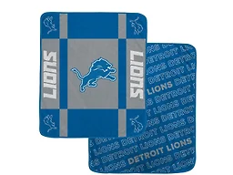 NFL Team Reversible Soft Blanket - Detroit Lions