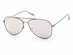 GUESS GU1142/S 09Z 56 56-13-140 Guess Unisex GG1142 Sunglasses Silver Silver/Pink