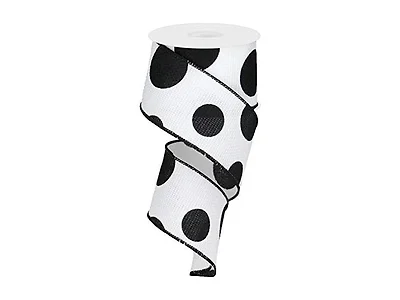 Craig Bachman Polka Dot Cross Royal Burlap (White)