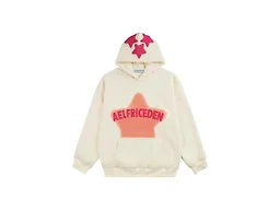 Aelfric Eden Graphic Hoodies for Men Y2K Printed Hoodie Sweatshirt Casual Oversized Long Sleeve Vintage Streetwear Hiphop Hooded Pullover Beige X-Large