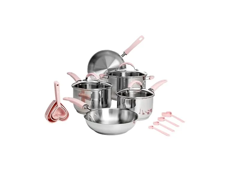 Paris Hilton Stainless Steel Pots and Pans Set 10PC