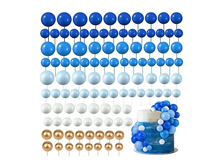108 Pcs Balls Cake Insert Toppers