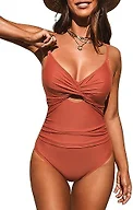 CUPSHE One Piece Twist Front Swimsuit
