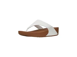 Fit Flop I88-024 5 Fit Flop Lulu Leather Toe-Post Adjustable Women's Shoes White