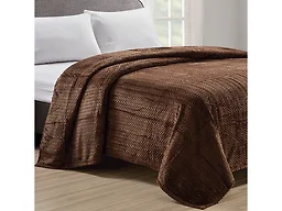 Chevron Braided Micro Plush Blanket