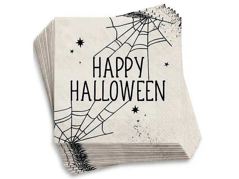 Halloween Web Luncheon Napkin, 6.5 Inch