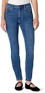 Amazon Essentials Women's High Stretch High-Rise Skinny Jeans, Medium Blue Vintage, 18 Short