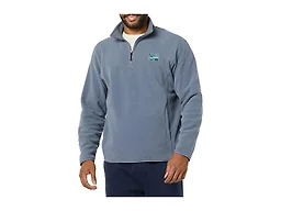 Amazon Essentials Disney | Marvel | Star Wars Men's Polar Fleece Quarter-Zip Mock Jackets, Marvel Comic Logo, X-Small