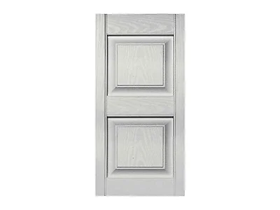 Builders Edge Raised Panel Vinyl Shutters