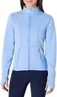 Amazon Essentials Women's Active Sweat Slim-Fit Zip Through Jacket, Cornflower Blue, X-Large