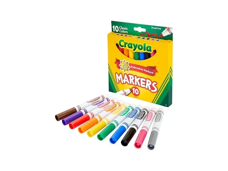 Crayola Broad Line Markers 10 Ct