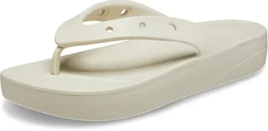 Crocs Classic Platform Women's Flip Bone Size 8