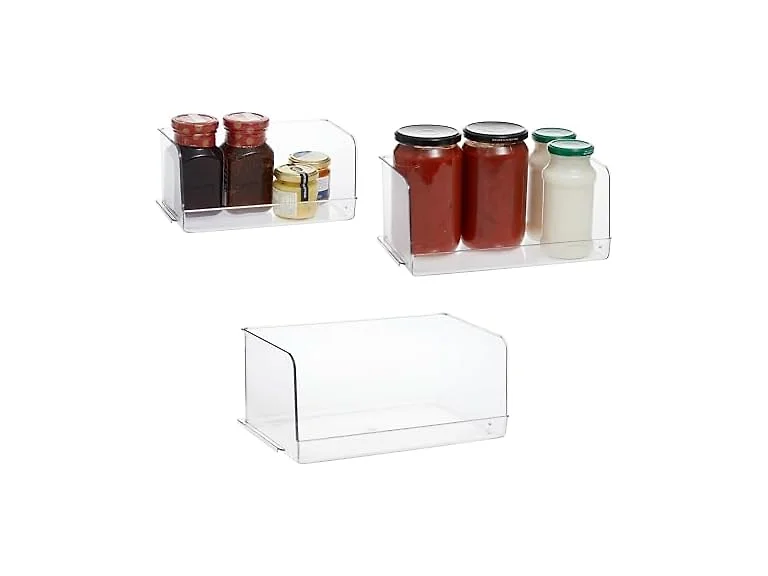 Clear Refrigerator Organanizer 3 Pack