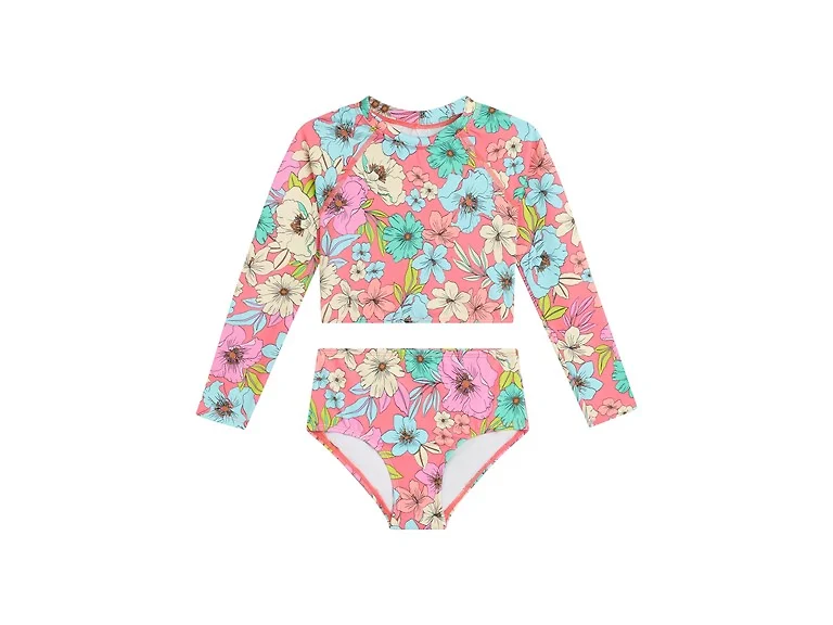 Kanu Surf Girls Long Sleeve Rashguard UPF 50+ Set