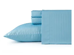 Bibb Home Damask Stripe 4 Piece Sheet Set