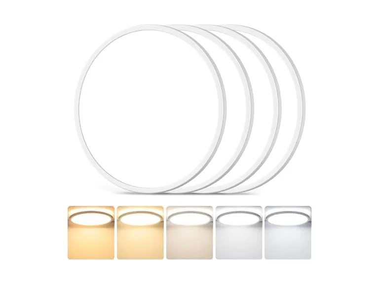 GoBright 12in 24W LED Ceiling Light 8-Pk