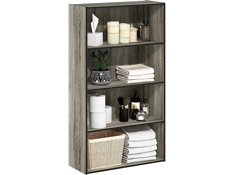 Furinno PASIR 4-Tier Bookshelf French Oak