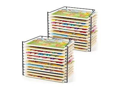 2 Pcs Puzzle Rack Organizer