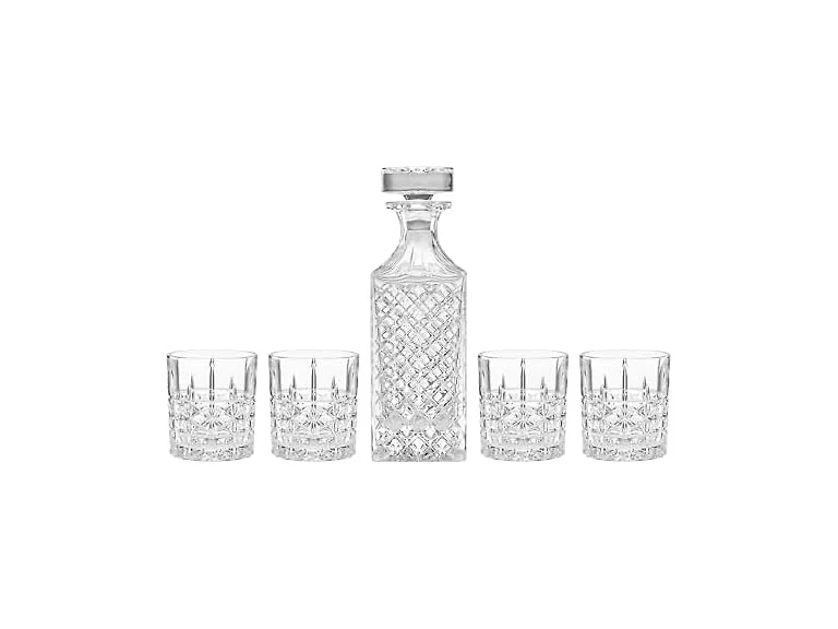 Oneida Drinkware, Apollo 5-Piece Whiskey Decanter Set