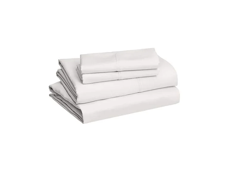 Amazon Basics 4 Piece Queen Sheet Set, 4PK