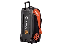 Pro Team Wheeled Duffel Bag - Orange/Blk
