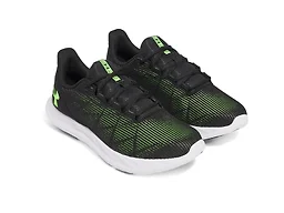 Under Armour 3026999 11.5 UA Speed Swift Men's Running Shoe Black / Black / Hyper Green