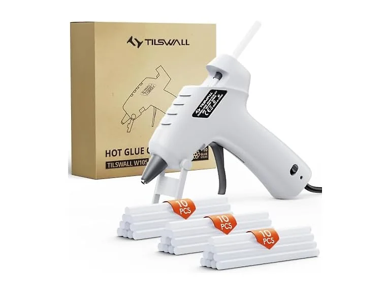 TILSWALL W105 Tilswall Hot Glue Gun White
