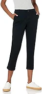 Amazon Essentials Women's Mid-Rise Slim-Fit Stretch Cropped Capri Pants (Available in Plus Size), Black, 40 Plus