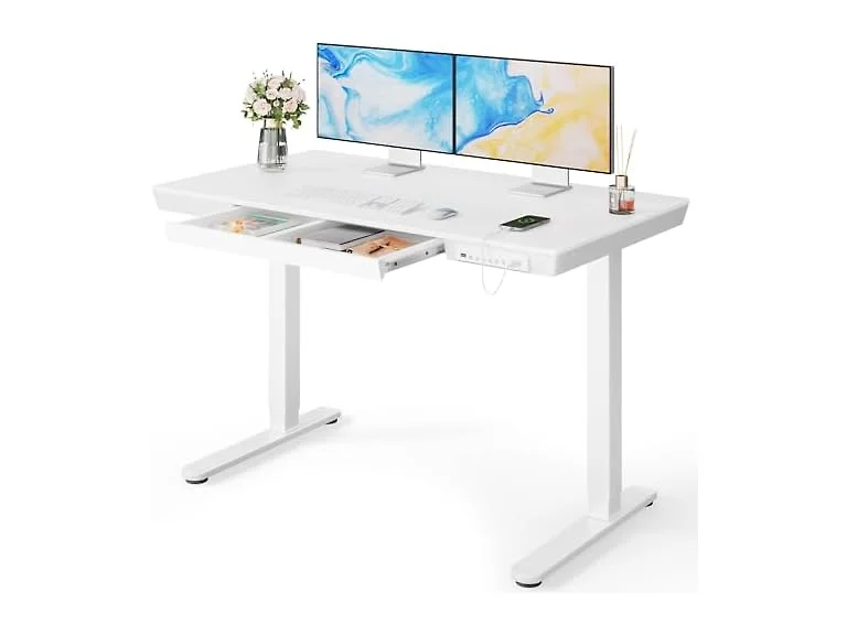 Marsail 48x24 Standing Desk, White