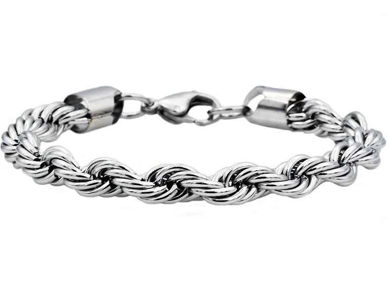 Polished 7MM Rope Bracelet