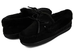 Floopi FLOOPI-410-BLK-S S Womens Microsuede Moccasin S