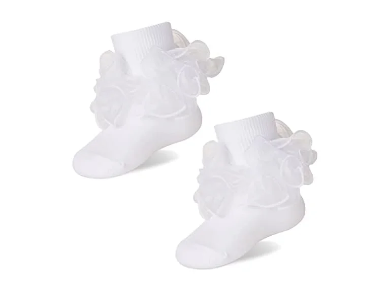 Eocom Girls (4-6 Years) Ruffle Socks Cute Socks