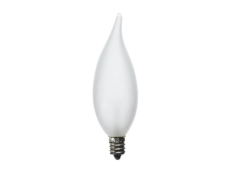 GE 66105 Bent Tip Bulb 25W Frosted 2pk