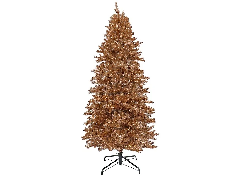National Tree Company 9 ft. Pre-Lit Christmas Rose Gold