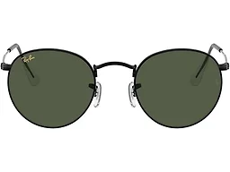 Ray-Ban RB3447 919931 50 50-21-145 Ray-Ban RB3447 Round Metal Round Sunglasses Black/G-15 Green