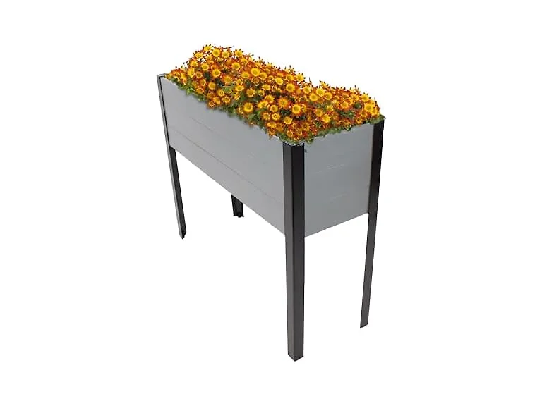 Sunnydaze Acacia Wood Raised Garden Bed with Legs