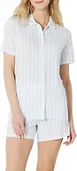 Amazon Essentials x Sofia Grainge Women's Mommy and Me Short Sleeve Pajama Set, Pale Blue Bold Stripe, XX-Large