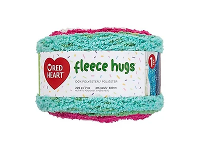 RED HEART Fleece Hugs Yarn, Lilies