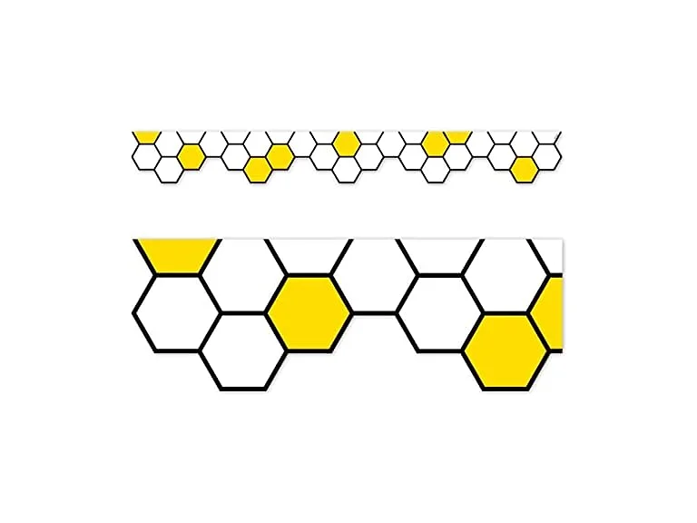 CTP Honeycomb EZ Border for Classrooms Bulletin Board Border