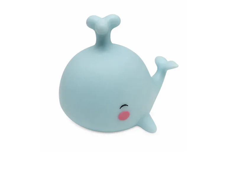 Blue Whale Shaped Night Light Softly Glowing LED Lamp