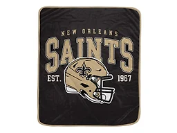 NFL Team Vintage Helmet Cozy Throw - New Orleans Saints