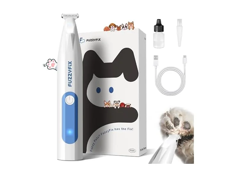 FuzzyFix Dog Paw Trimmer with LED Light