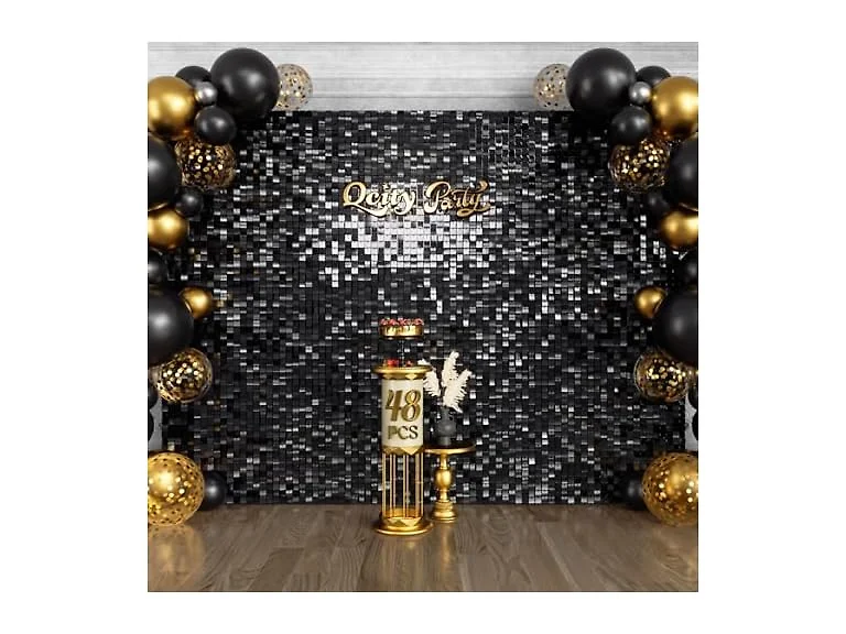 Qcity Light Gold Shimmer Wall Backdrop