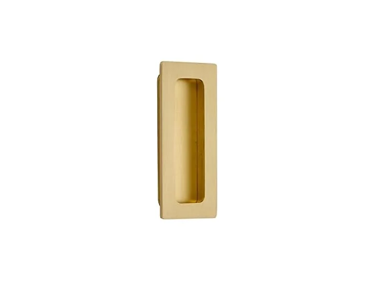 Emtek 220304 Modern Rectangular 4"H Flush Door Pull