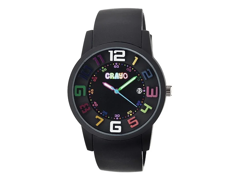 CRAYO Festival Unisex Watch w/ Date - Black