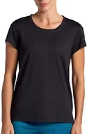 HEAD Women’s Cooldown Short Sleeve T-Shirt, Relaxed Fit, Stretch Lightweight Material, Black, Medium