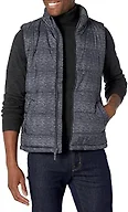 Amazon Essentials Men's Midweight Fleece-Lined Insulated Puffer Vest, Charcoal Heather, Small